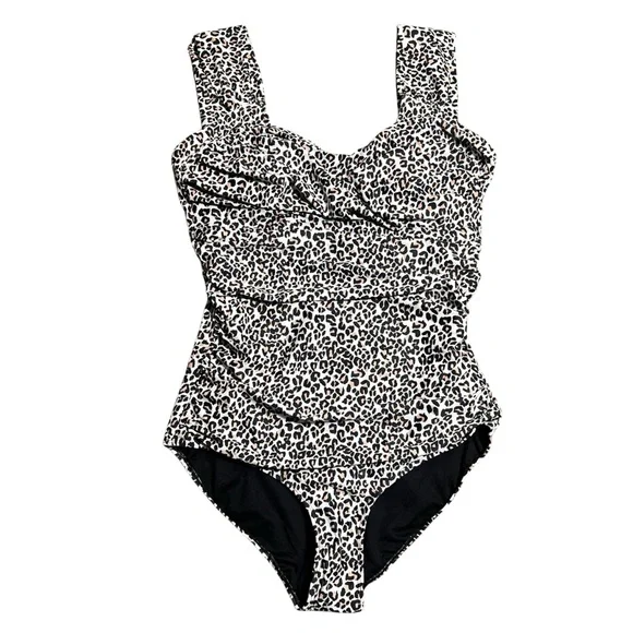 NWT Albion The Savannah One-Piece Swimsuit Cheetah Print XXL - Picture 3 of 9